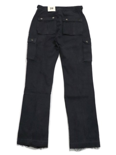 画像2: 【SALE】【送料無料】mnml FRONT ZIP FLARE CARGO PANTS BLACK