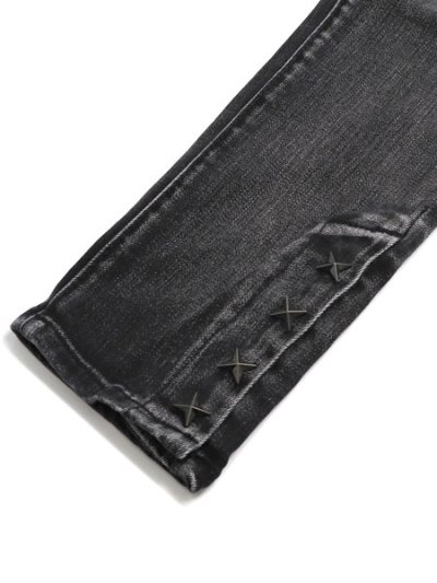 画像6: 【SALE】【送料無料】mnml M588 SNAP SLIM DENIM WASHED BLACK