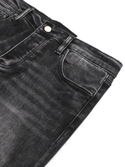 画像3: 【SALE】【送料無料】mnml M588 SNAP SLIM DENIM WASHED BLACK