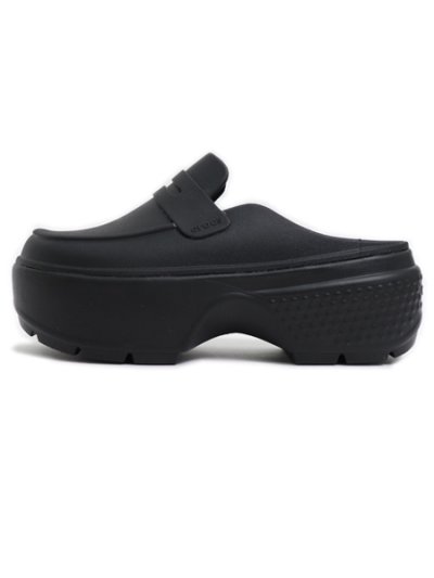 画像1: 【SALE】crocs STOMP LOAFER BLACK/BLACK