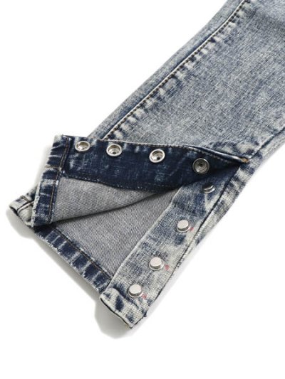 画像7: 【SALE】【送料無料】mnml M588 SNAP SLIM DENIM VINTAGE BLUE