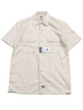 DICKIES S/S WORK SHIRT-STONE WHITECAP GRAY