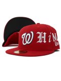 【送料無料】WHIMSY SOCKS FIVE STAR 59FIFTY W CAP RED