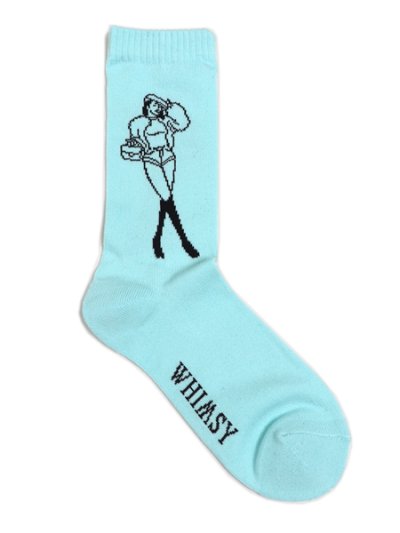 画像2: WHIMSY SOCKS FIVE STAR MARIE SOCKS LIGHT BLUE