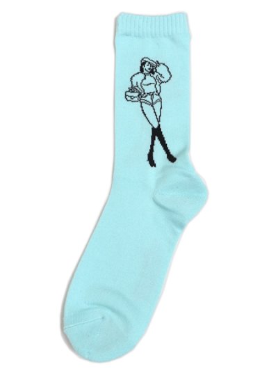 画像1: WHIMSY SOCKS FIVE STAR MARIE SOCKS LIGHT BLUE