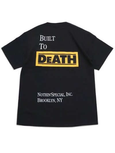 画像1: 【SALE】NOTHIN' SPECIAL BUILT TO DeATH POCKET TEE BLACK