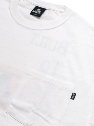 画像3: 【SALE】NOTHIN' SPECIAL BUILT TO DeATH POCKET TEE WHITE