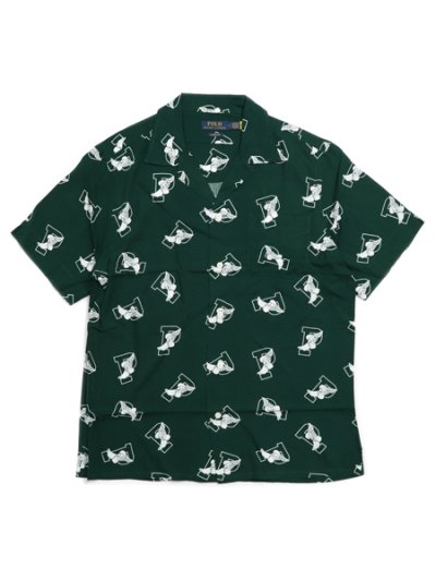 画像1: 【SALE】【送料無料】POLO RALPH LAUREN P-WING RAYON CAMP SHIRT