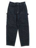 【SALE】【送料無料】SNOW PEAK RECYCLED COTTON DENIM WIDE PANTS INDIGO