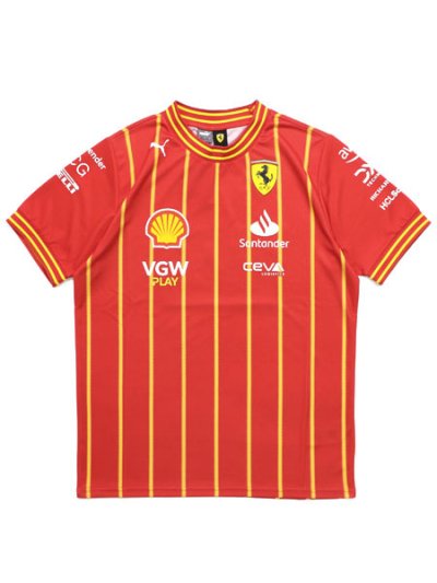 画像1: 【SALE】PUMA FERRARI TEAM SOCCER JERSEY-SPEED RED
