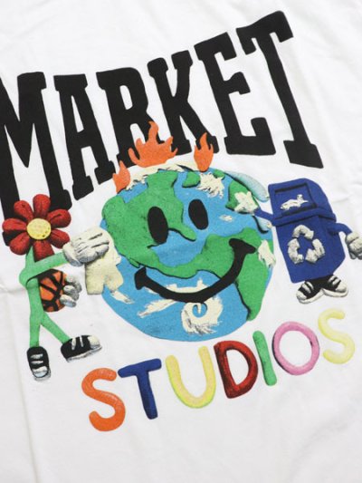 画像3: 【SALE】MARKET SMILEY STUDIOS TEE