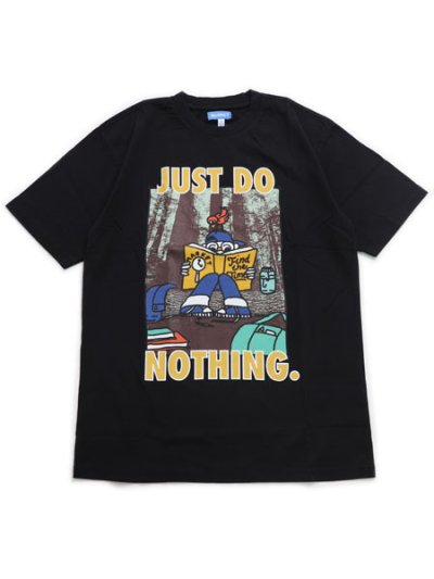 画像1: 【SALE】MARKET JUST DO NOTHING TEE WASHED BLACK