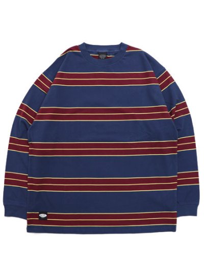画像1: 【SALE】MANASTASH ABERDEEN L/S TEE NAVY