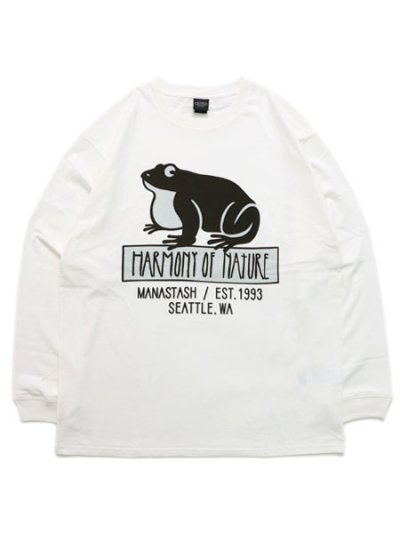 画像1: 【SALE】MANASTASH CiTee L/S TEE HON WHITE