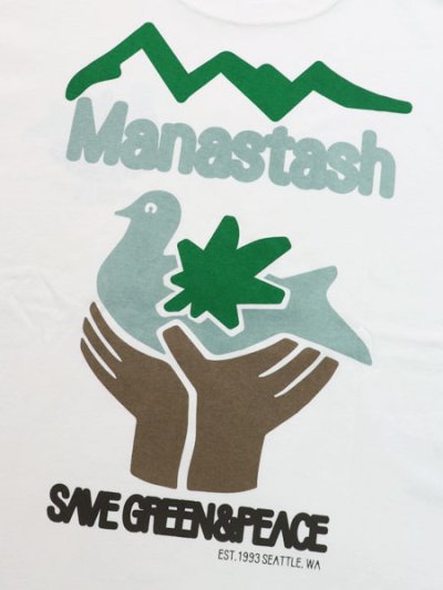 画像4: 【SALE】MANASTASH CiTee PIGION TEE WHITE