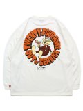 【SALE】MANASTASH RE:POLY L/S TEE 24HRS WHITE