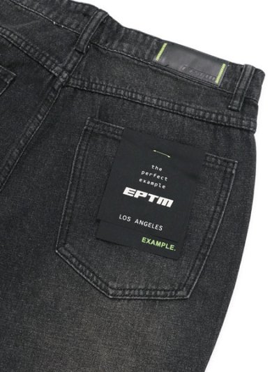 画像5: 【SALE】EPTM. DISTRESSED BAGGY JEANS-BLACK