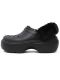 【SALE】crocs STOMP LINED CLOG BLACK