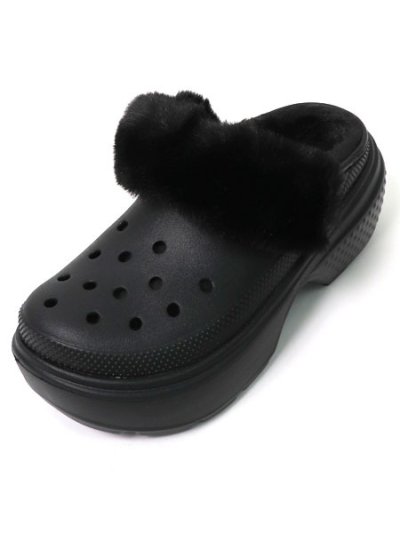 画像5: 【SALE】crocs STOMP LINED CLOG BLACK