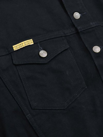 画像3: 【送料無料】PRISON BLUES RINSED BLACK WESTERN JACKET