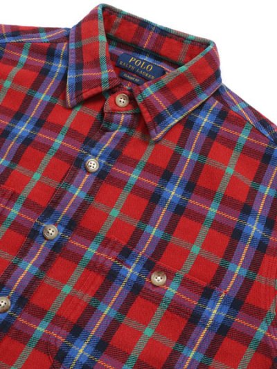 画像3: 【SALE】【送料無料】POLO RALPH LAUREN CLASSIC FIT PLAID FLANNEL WORKSHIRT