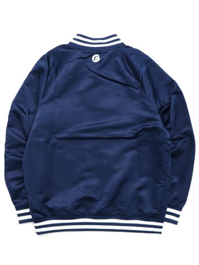 画像2: 【SALE】【送料無料】COOKIES CLOTHING BASES LOADED SATIN VARSITY JACKET NAVY