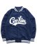 画像1: 【SALE】【送料無料】COOKIES CLOTHING BASES LOADED SATIN VARSITY JACKET NAVY (1)