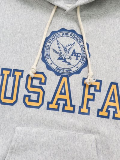 画像3: 【SALE】CHAMPION RW PO HOODED SWEATSHIRT USAFA-SILVER GRY