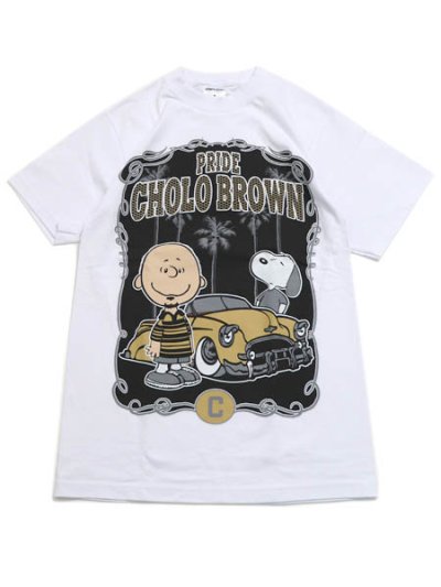 画像1: STREET WEAR PNTS PRIDE CHOLO BROWN TEE