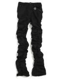 【SALE】【送料無料】GUAPI ALL BLACK SUPER STACKED DENIM