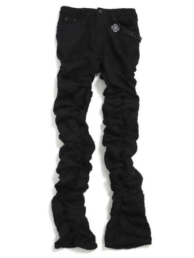 画像1: 【SALE】【送料無料】GUAPI ALL BLACK SUPER STACKED DENIM
