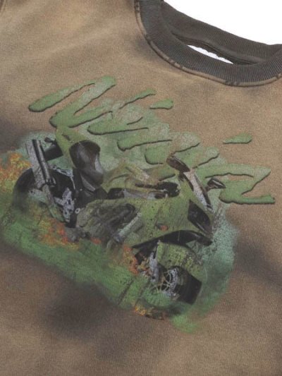 画像3: 【SALE】【送料無料】THROWBACK WASHED NINJA SWEAT GREY