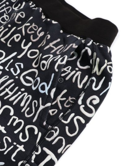 画像3: 【SALE】【送料無料】WHIMSY SOCKS CLAY LETTER SWEAT PANT BLACK