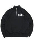【SALE】NIKE CLUB BB ARCH HALF ZIP LS TOP-BLACK/WHITE