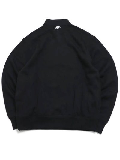 画像2: 【SALE】NIKE CLUB BB ARCH HALF ZIP LS TOP-BLACK/WHITE