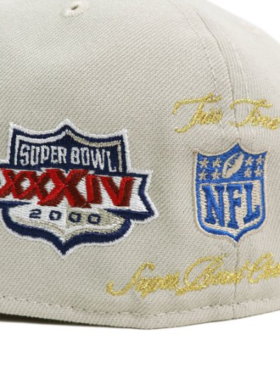 画像7: 【SALE】NEW ERA 59FIFTY SUPER BOWL 2000 LA RAMS STONE/BL
