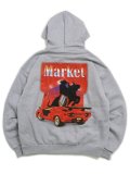 【送料無料】MARKET BULLRIDER HOODIE ASH