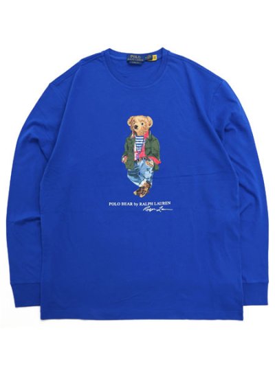 画像1: 【SALE】POLO RALPH LAUREN CLASSIC FIT EXPLORER BEAR L/S TEE