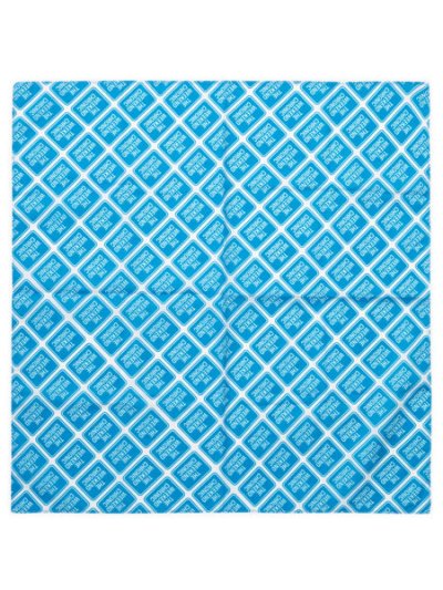 画像1: INTERBREED HAPPY WEEKEND BANDANA WHITE/LT BLUE