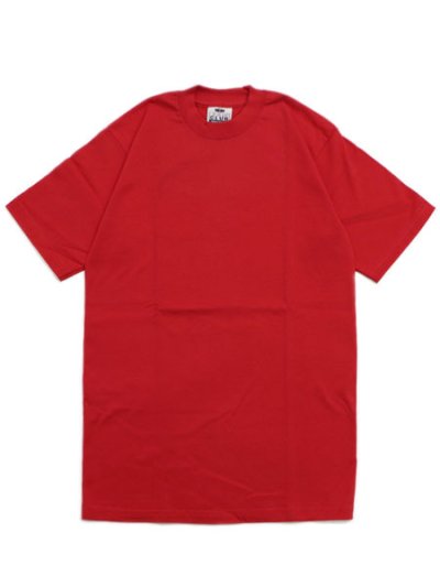 画像1: PRO CLUB HEAVY WEIGHT S/S TEE-RED