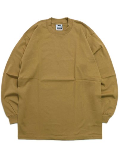 画像1: PRO CLUB HEAVY WEIGHT L/S TEE-MUSTARD