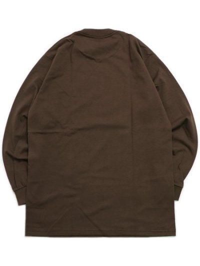 画像2: PRO CLUB HEAVY WEIGHT L/S TEE-BROWN
