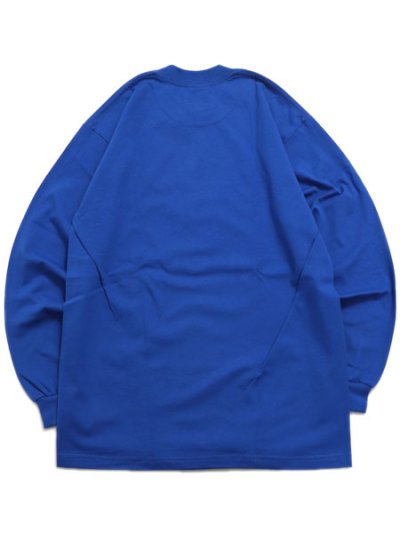 画像2: PRO CLUB HEAVY WEIGHT L/S TEE-BLUE