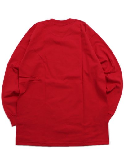 画像2: PRO CLUB HEAVY WEIGHT L/S TEE-RED