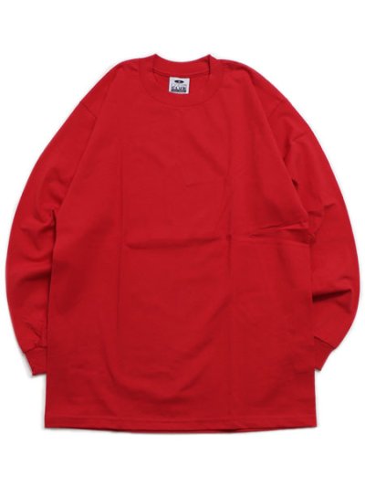画像1: PRO CLUB HEAVY WEIGHT L/S TEE-RED