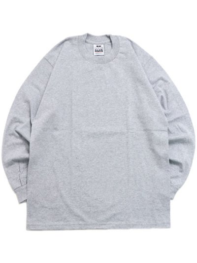 画像1: PRO CLUB HEAVY WEIGHT L/S TEE-GREY