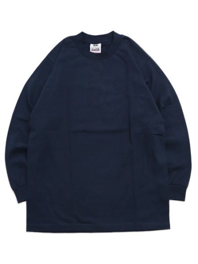 画像1: PRO CLUB HEAVY WEIGHT L/S TEE-NAVY