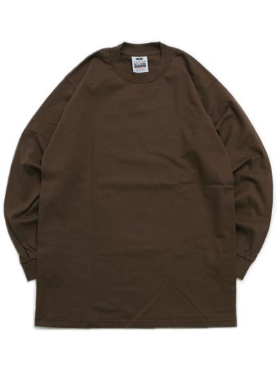 画像1: PRO CLUB HEAVY WEIGHT L/S TEE-BROWN
