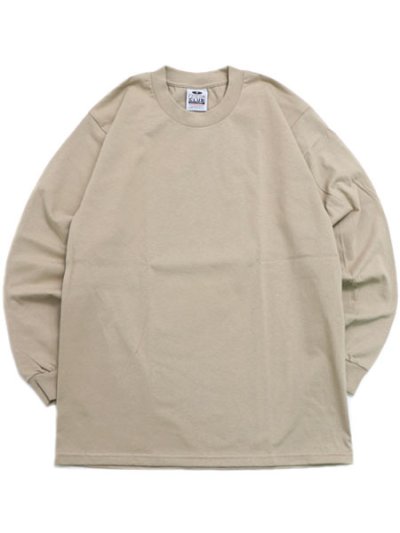 画像1: PRO CLUB HEAVY WEIGHT L/S TEE-KHAKI