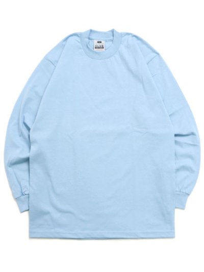 画像1: PRO CLUB HEAVY WEIGHT L/S TEE-LIGHT BLUE